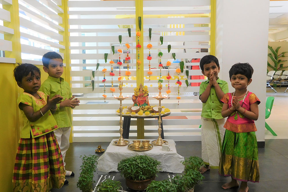 Ethnic day celebration image - Yuvabharathi Nursery