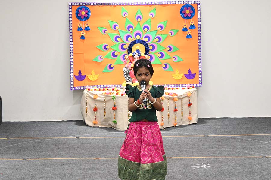 Ganesh Chaturthi celebration image - Yuvabharathi Nursery