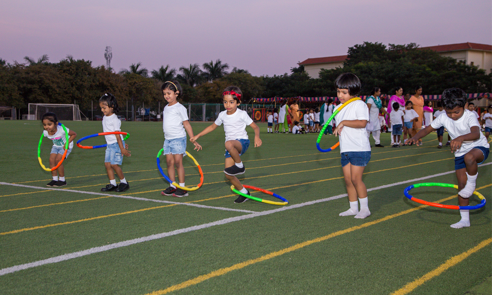 Sports day celebration image - Yuvabharathi Nursery