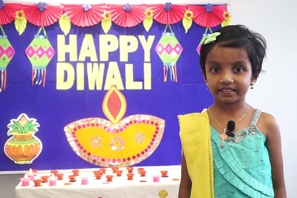 Diwali celebration image - Yuvabharathi Nursery