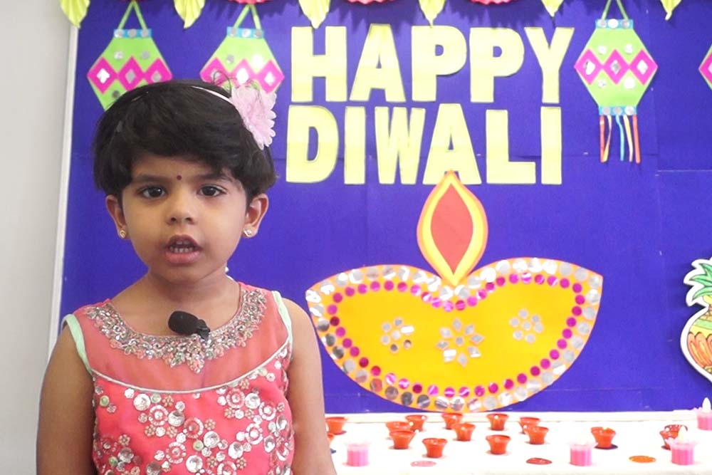 Diwali celebration image - Yuvabharathi Nursery