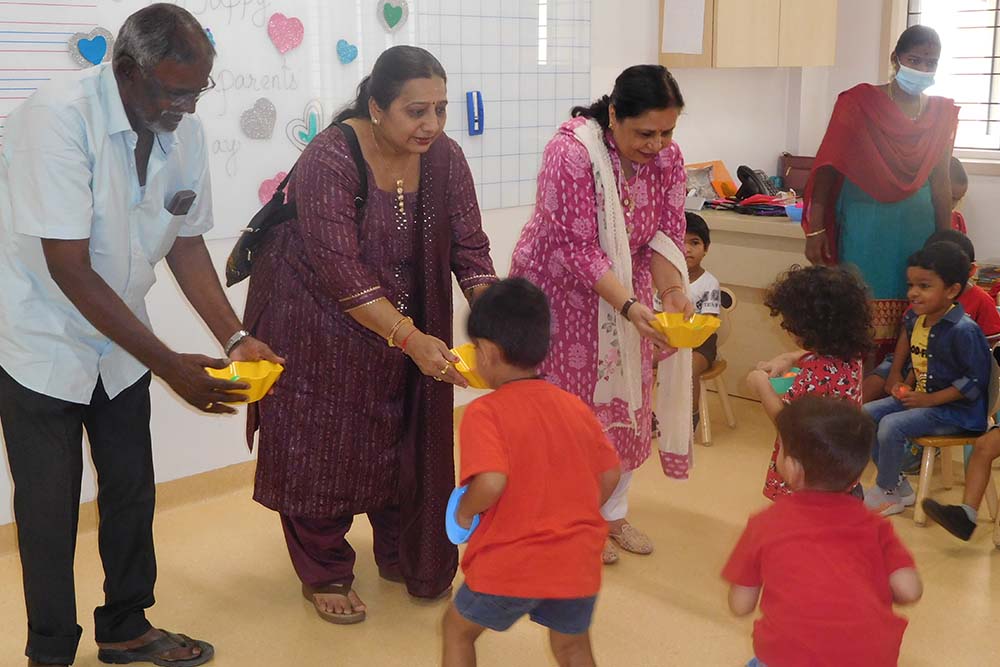 Grandparents day celebration image - Yuvabharathi Nursery