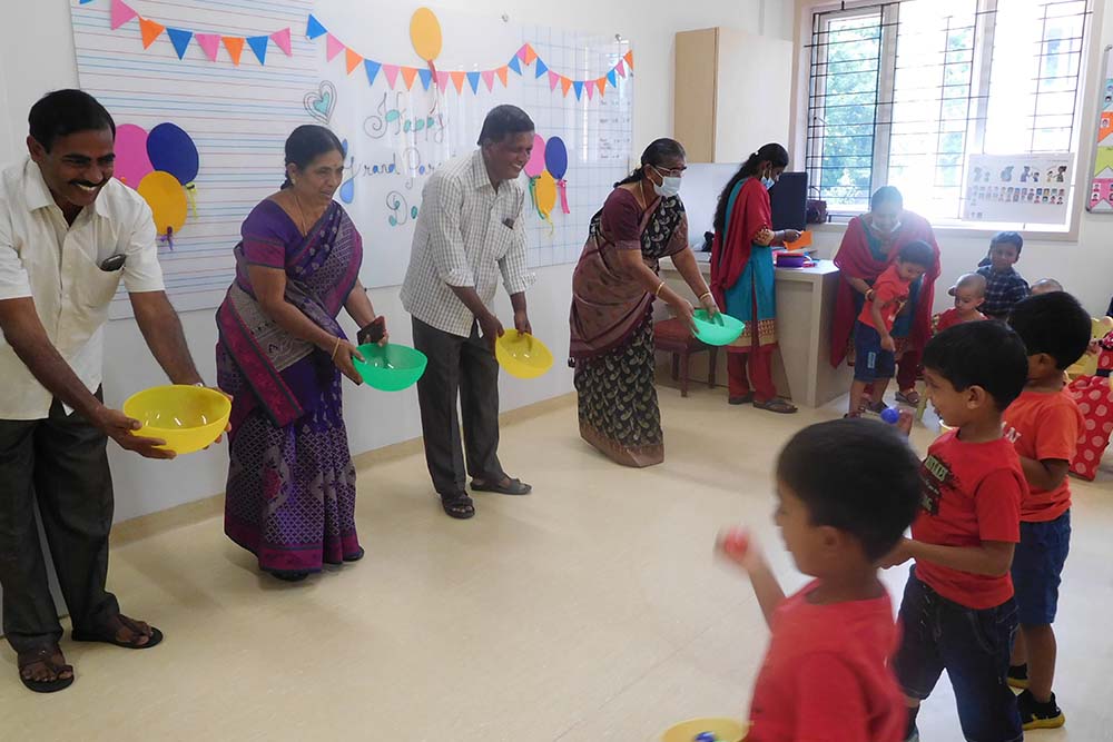 Grandparents day celebration image - Yuvabharathi Nursery