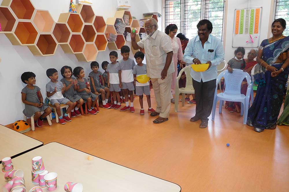 Grandparents day celebration image - Yuvabharathi Nursery