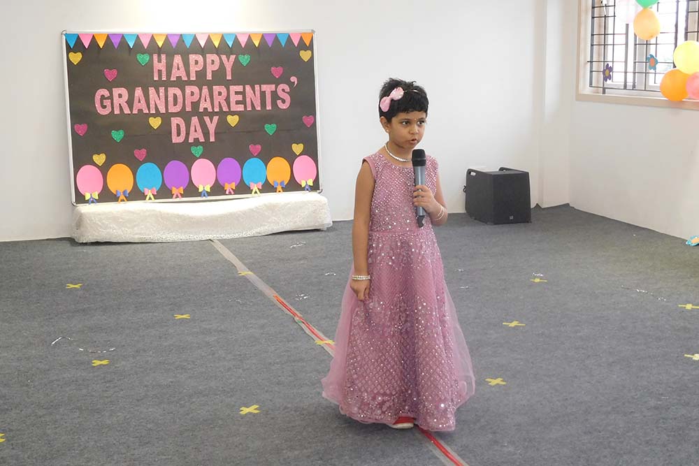 Grandparents day celebration image - Yuvabharathi Nursery