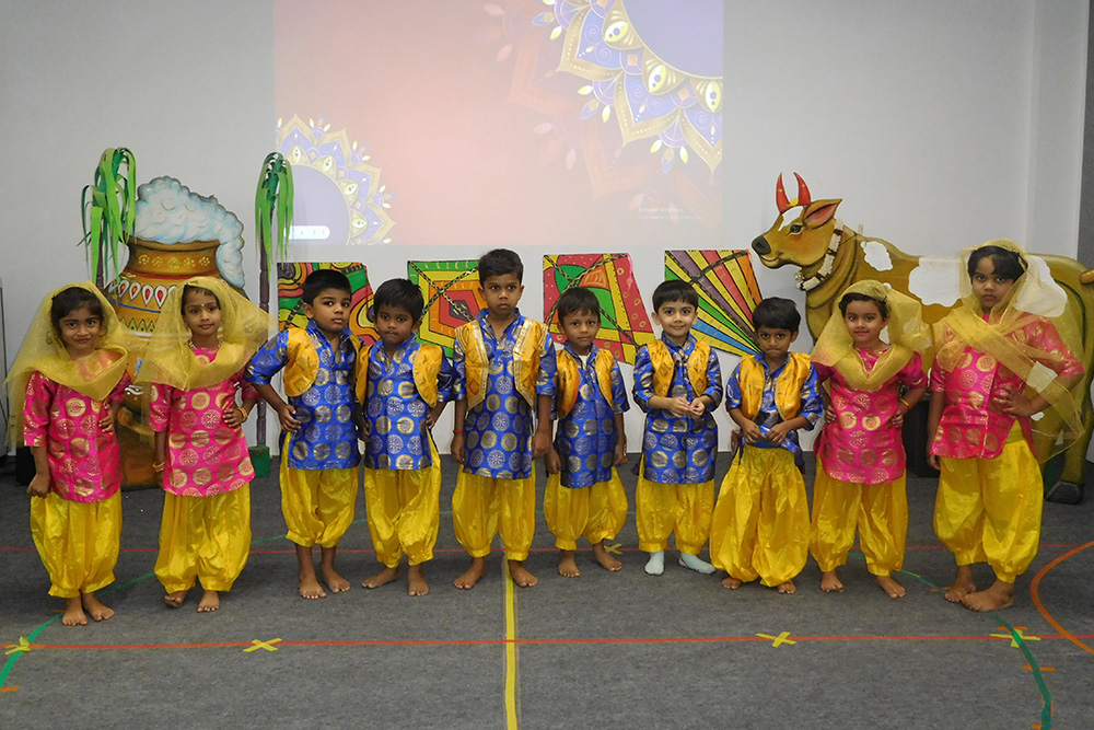 Pongal celebration image - Yuvabharathi Nursery