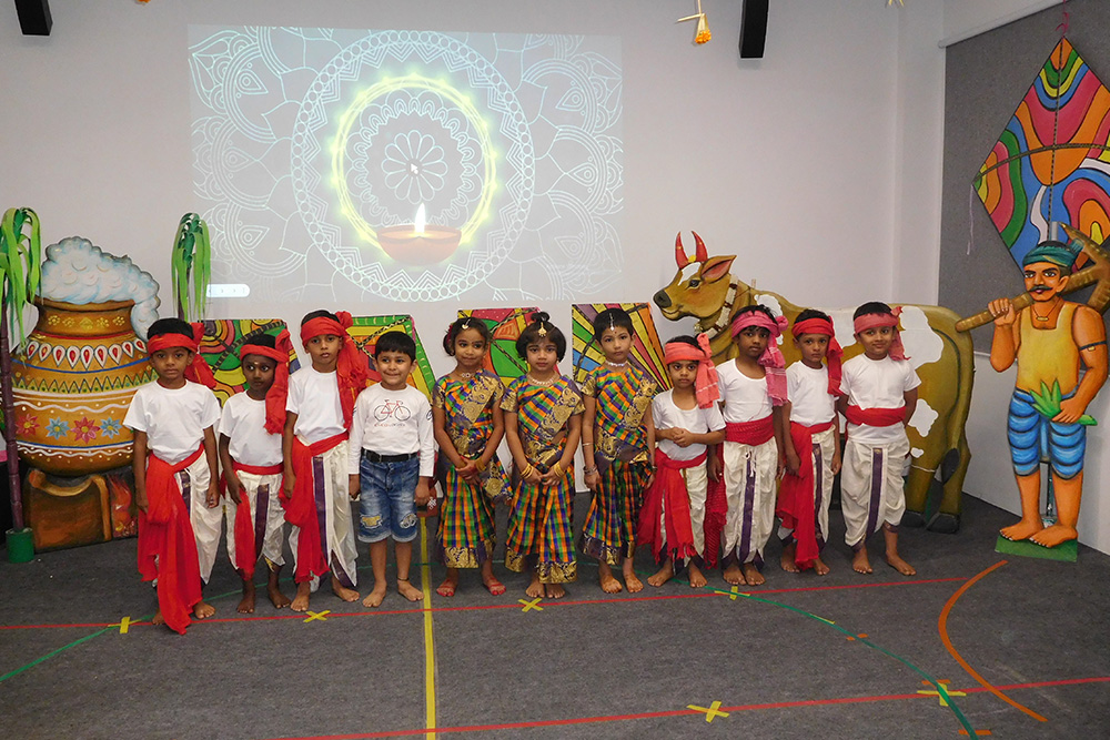 Pongal celebration image - Yuvabharathi Nursery