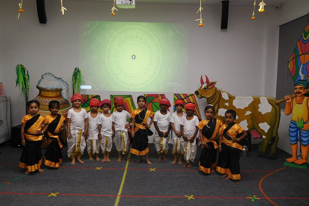 Pongal celebration image - Yuvabharathi Nursery