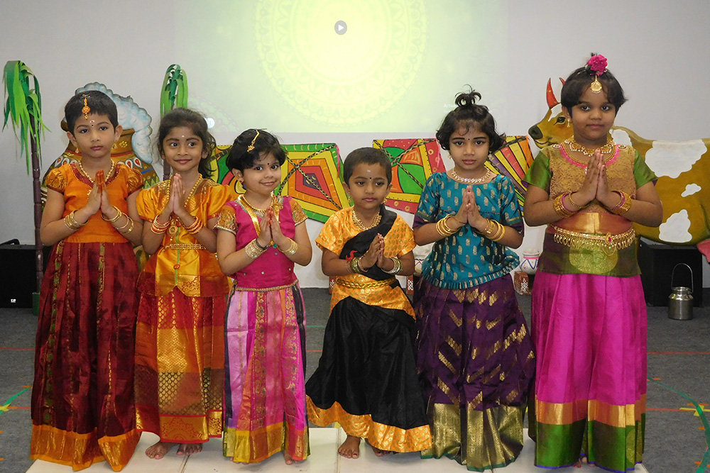 Pongal celebration image - Yuvabharathi Nursery