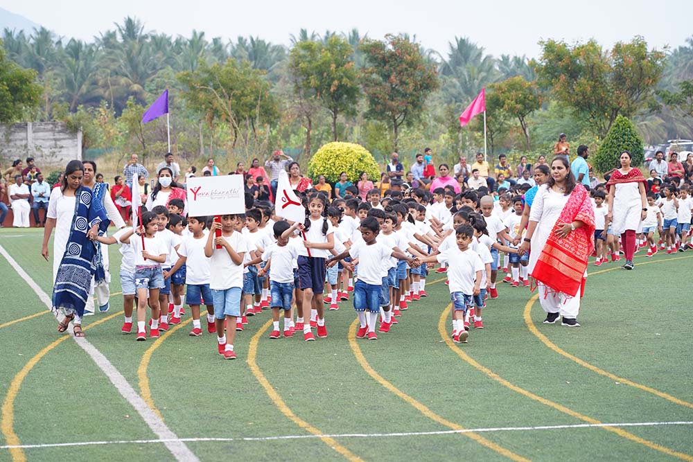 Sports day celebration image - Yuvabharathi Nursery