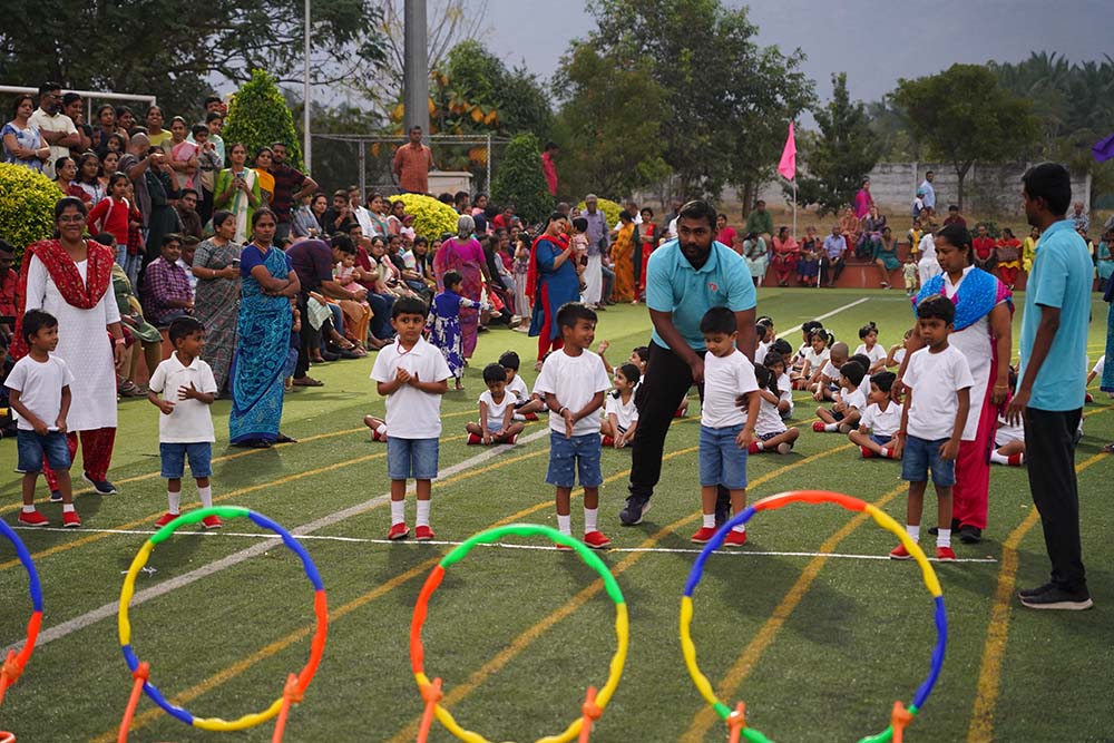 Sports day celebration image - Yuvabharathi Nursery