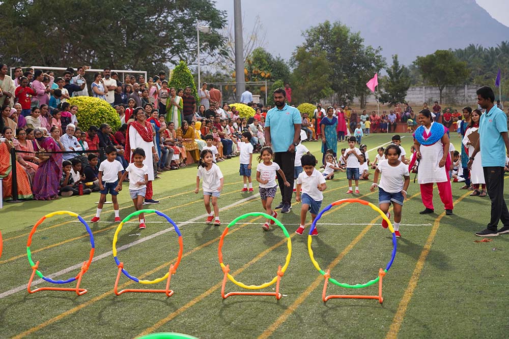 Sports day celebration image - Yuvabharathi Nursery