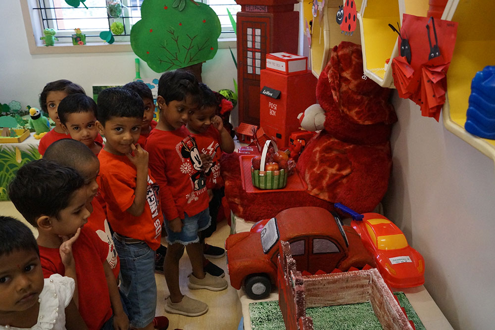 Colours day celebration image - Yuvabharathi Nursery