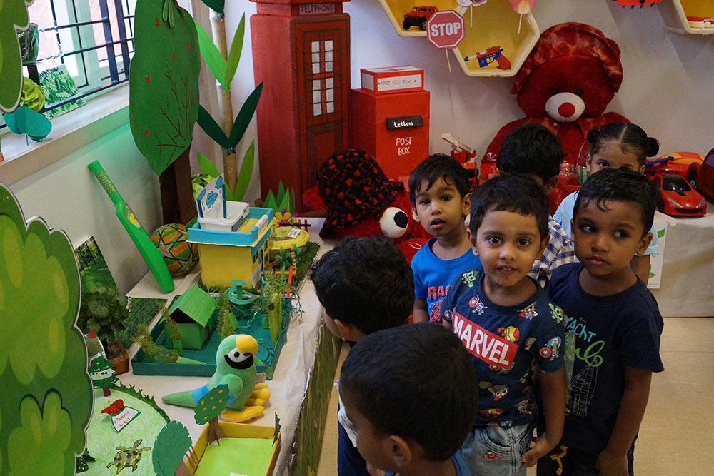 Colours day celebration image - Yuvabharathi Nursery