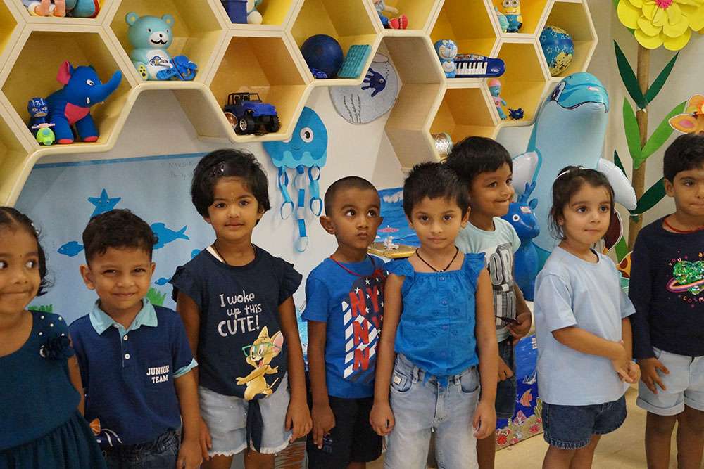 Colours day celebration image - Yuvabharathi Nursery