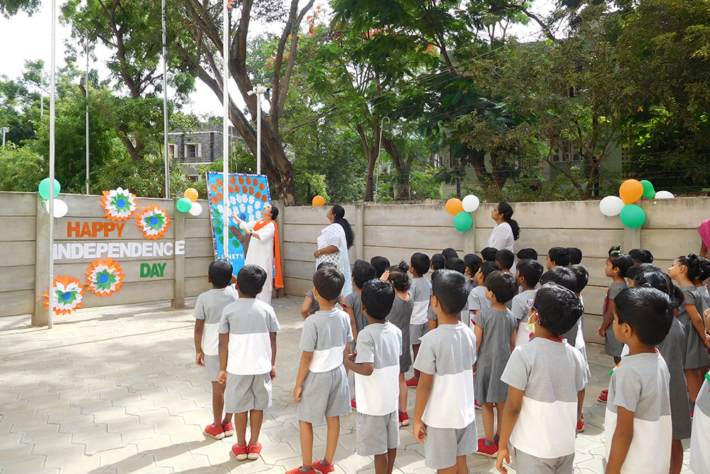 Independence day celebration image - Yuvabharathi Nursery