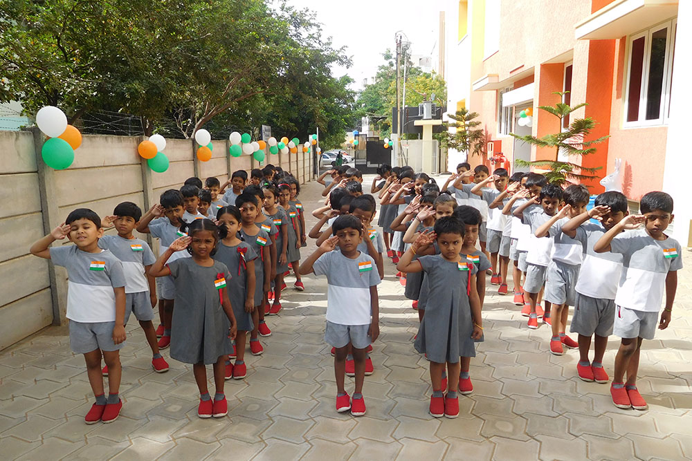 Independence day celebration image - Yuvabharathi Nursery