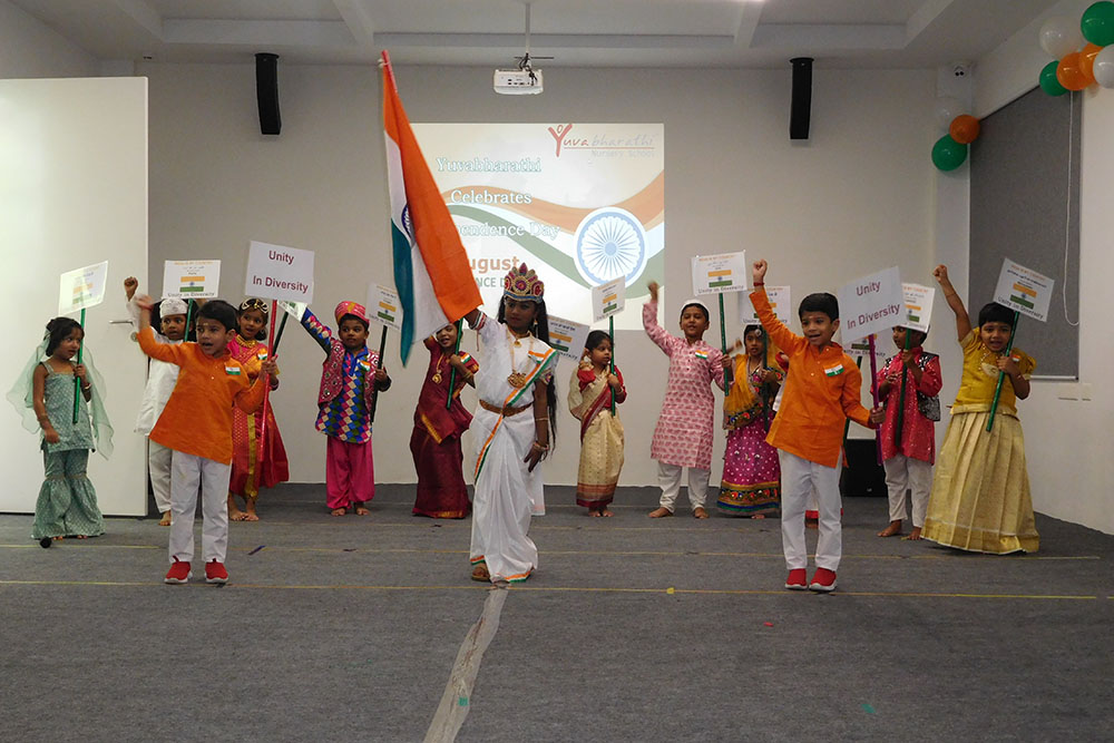 Independence day celebration image - Yuvabharathi Nursery